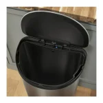 Kohler 45L Semi-Round Step Trash Can, Stainless Steel - Image 2