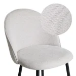 bar stool - 2 piece - grey - Image 3