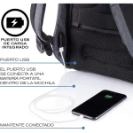 XDDesign Bobby Compact Print Anti-Theft Laptop USB Backpack Camouflage Green - Image 7