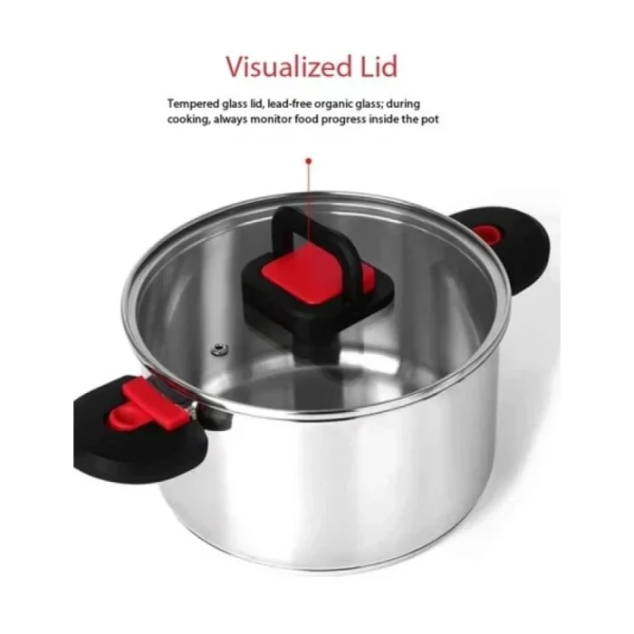 C&E 6 Pcs Stainless Steel Pots - Image 3