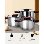 C&E 6 Pcs Stainless Steel Pots - Image 4