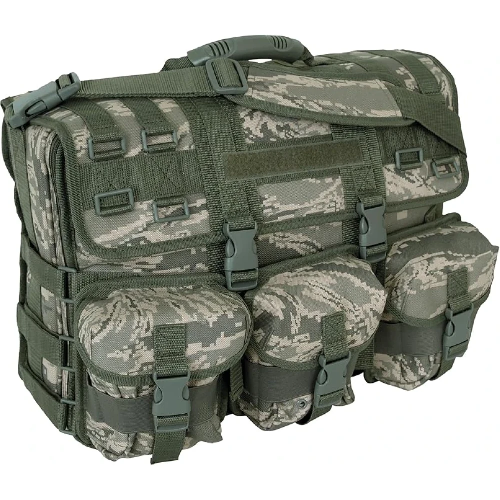image Mercury Tactical Gear Code Alpha Computer Messenger Bag with Molle Pouches, Digital Camouflage - Image 1
