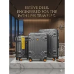 Esteve Deer 4 Wheel Hard Trolley, 3 pcs, Assorted, ED2501