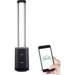 djive Flowmate Tower One Tower Fan with Alexa App and Control, Air Purifier with HEPA 12 Filter, Approx. 105 cm High, with Remote Control, 80° Oscillation, 35 W, Anthracite