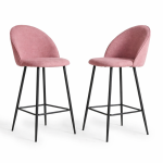 Bar stool – 2 piece – smokey rose
