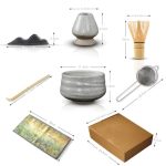 Jinou Matcha Set Made With Natural Bamboo And Premium Quality Ceramic – Matcha Whisk For Mixing The Matcha Tea (GREY) - Image 2