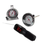 Taylor 3Piece Kitchen and Food Thermometer Set Digital Analog Meat Oven Thermometers