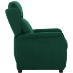 Recliner Chair Dark green 67.5 x 93.5 x 101.5 cm Fabric vidaXL - Image 3
