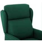 Recliner Chair Dark green 67.5 x 93.5 x 101.5 cm Fabric vidaXL - Image 5