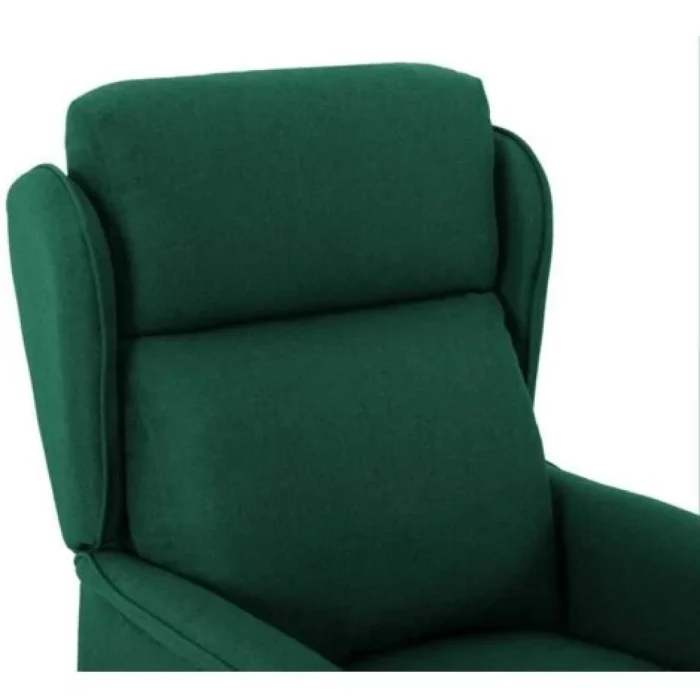 Recliner Chair Dark green 67.5 x 93.5 x 101.5 cm Fabric vidaXL - Image 5