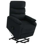 VidaXL Stand up Massage Chair Black Fabric