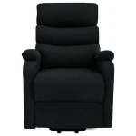 VidaXL Stand up Massage Chair Black Fabric - Image 3