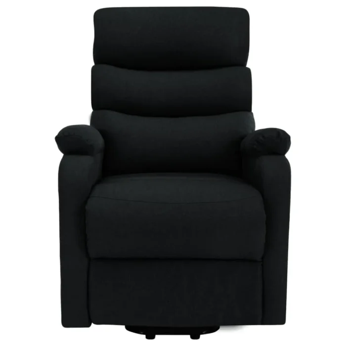 VidaXL Stand up Massage Chair Black Fabric - Image 3