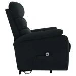 VidaXL Stand up Massage Chair Black Fabric - Image 4