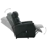 VidaXL Lift Chair Fabric Dark Grey - Image 4