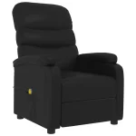 VidaXL Massage Chair Black Faux Leather - Image 2