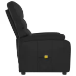 VidaXL Massage Chair Black Faux Leather - Image 3