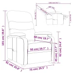 VidaXL Massage Chair Black Faux Leather - Image 6