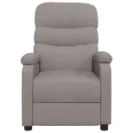 vidaXL Massage Chair Taupe Fabric - Image 2