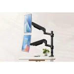 Kogan Full Motion Gas Spring Dual Stacking Monitor Arm for 17"- 32" - Image 4