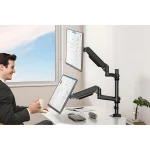 Kogan Full Motion Gas Spring Dual Stacking Monitor Arm for 17"- 32" - Image 5