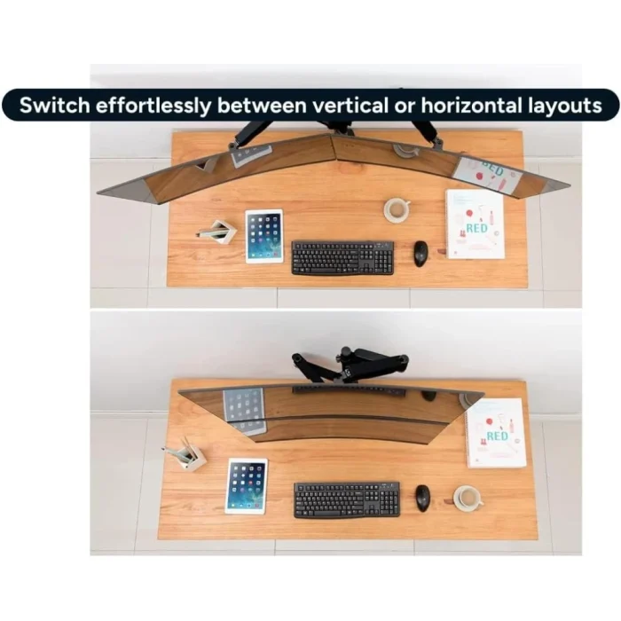 Kogan Full Motion Gas Spring Dual Stacking Monitor Arm for 17"- 32" - Image 6