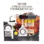 Taylor 3Piece Kitchen and Food Thermometer Set Digital Analog Meat Oven Thermometers - Image 2