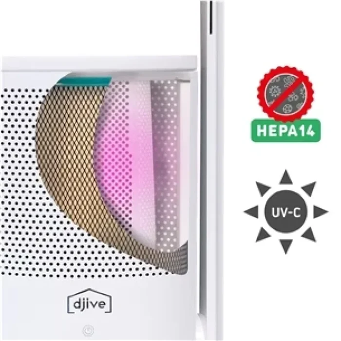 Djive Flowmate ARC Casual 2in1, white - Fan and air purifier(DJ50022) - Image 3