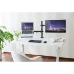 Kogan Full Motion Spring-Assisted Height Adjustable Dual Monitor Mount Pro Laptop Holder Combo 17" - 32" - Image 2