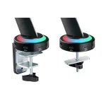 Kogan Full Motion Spring-Assisted RGB Gaming Monitor Mount with USB Hub (Dual) Laptop Holder Combo 17" - 32" - Image 5