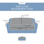 SureFit Sofa Furniture Cover in Taupe - Image 2