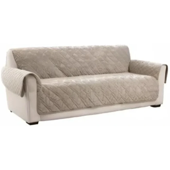 SureFit Sofa Furniture Cover in Taupe - Image 3