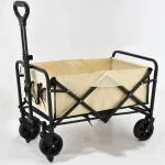 ZAIED Folding Trolley Cart on Wheels,Camping Trolley Collapsible Festival Wagon
