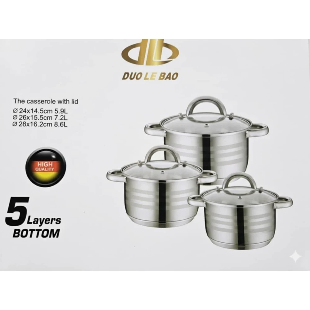 image Duo Le Bao 3pcs Casserole - Image 1
