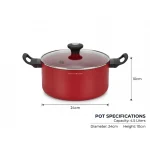 ALESSANDRO BORGHESE COOKING POT 24CM 4.5 LITERS