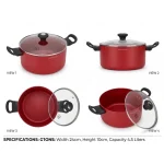 ALESSANDRO BORGHESE COOKING POT 24CM 4.5 LITERS - Image 2