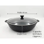 BLACK COOKING POT 40CM 10-12 LITERS
