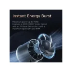 Booster TF64A2 Cordless Air Blower Turbo Fan Dryer with 50,000 RPM, 750W High-Speed Leaf Blower for Drying - Handheld Rechargeable Dust Cleaner for Car Home Office PC - Image 2