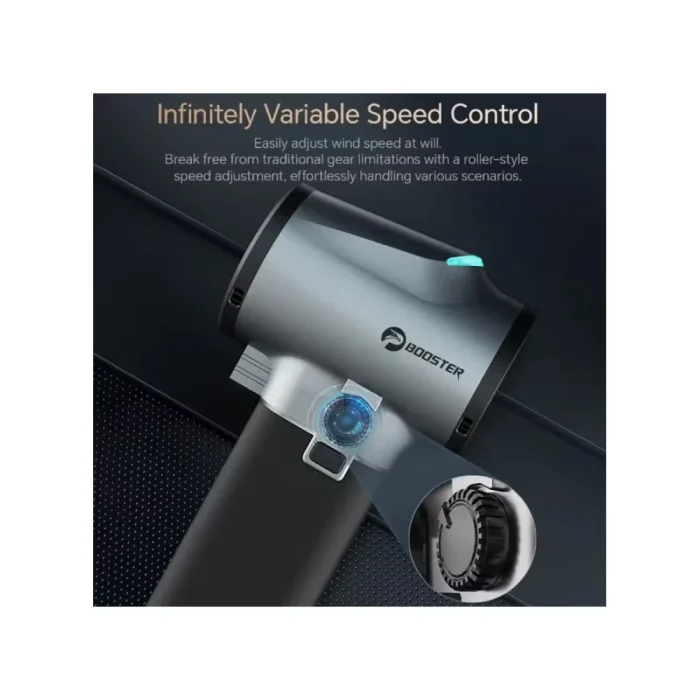 Booster TF64A2 Cordless Air Blower Turbo Fan Dryer with 50,000 RPM, 750W High-Speed Leaf Blower for Drying - Handheld Rechargeable Dust Cleaner for Car Home Office PC - Image 3