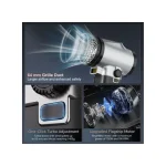 Booster TF64A2 Cordless Air Blower Turbo Fan Dryer with 50,000 RPM, 750W High-Speed Leaf Blower for Drying - Handheld Rechargeable Dust Cleaner for Car Home Office PC - Image 5