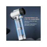 Booster TF64A2 Cordless Air Blower Turbo Fan Dryer with 50,000 RPM, 750W High-Speed Leaf Blower for Drying - Handheld Rechargeable Dust Cleaner for Car Home Office PC - Image 6