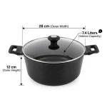 GIPP COOKING POT 28CM 7.4LITERS