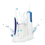 Perfect Smile Cordless Water Dental Flosser & Electric Toothbrush Combo for Teeth Cleaning, Braces Brushing & Flossing, Power Oral Irrigator for Adults, 4 Tooth brush Head - Image 3