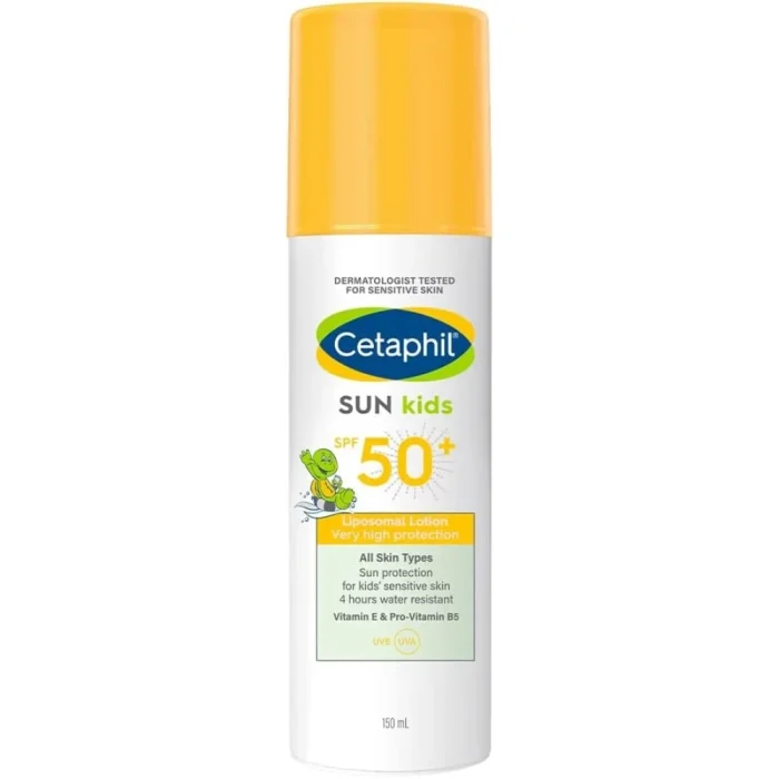 Cetaphil Sun Kids Liposomal Lotion SPF 50+, Face & Body Moisturizer sunscreen for Sensitive Skin, Very High Protection and Water Resistent, Unscented, 150ml - Image 9