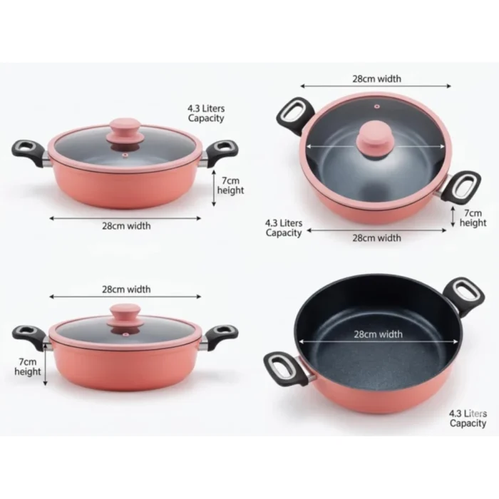 CERAFLON COOKING POT 28CM 4.3LITERS - Image 2