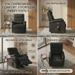 VidaXL Stand up Massage Chair BLACK FABRIC (SKU-321248). - Image 2