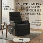 VidaXL Stand up Massage Chair BLACK FABRIC (SKU-321248).