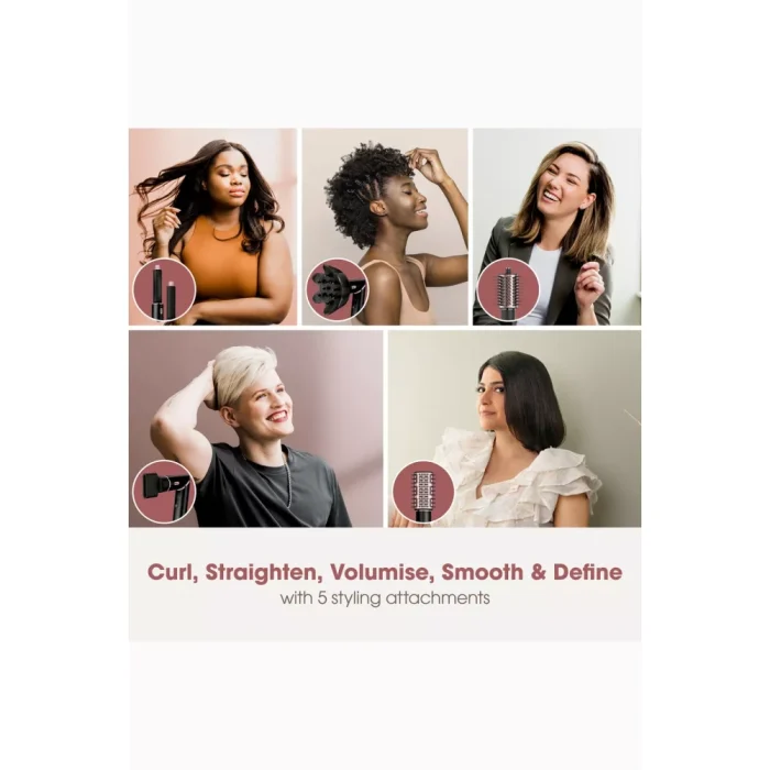 Shark FlexStyle 5-In-1 Air Styler & Hair Dryer, Storage Case, Black Gift Edition - Image 2