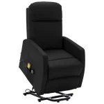 vidaXL Stand up Massage Chair Black Faux Leather (SKU-321373) - Image 2