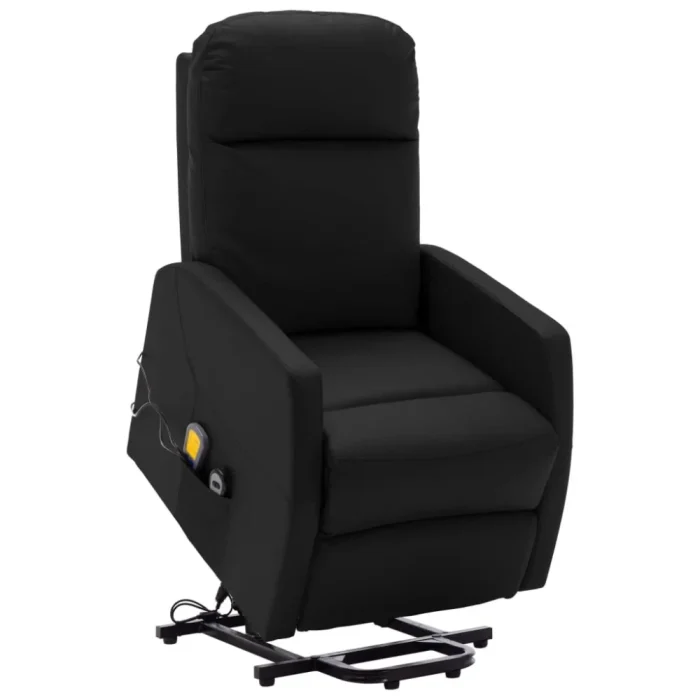 vidaXL Stand up Massage Chair Black Faux Leather (SKU-321373) - Image 2